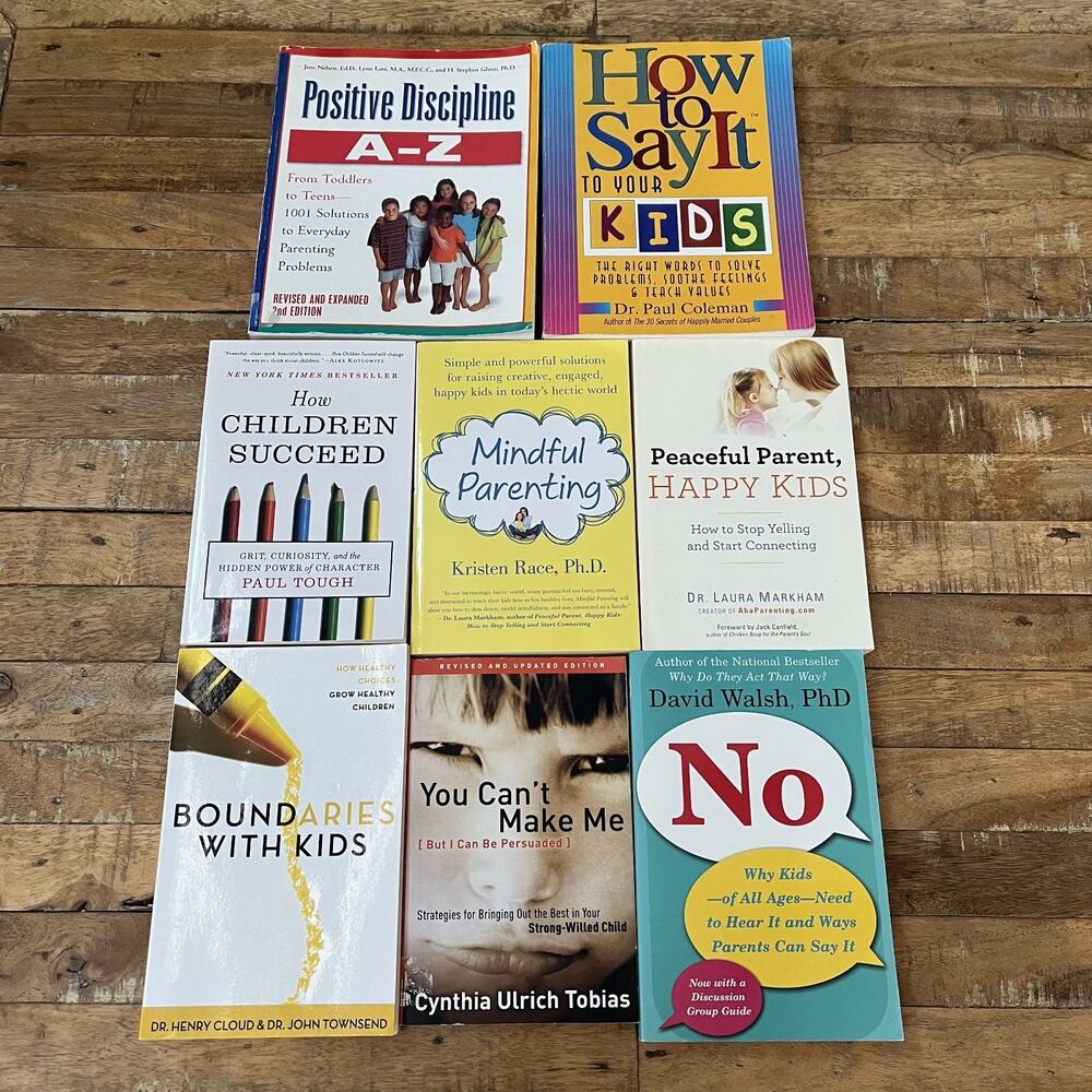 Parenting Books Raising Happy Children Lot of 8 Paper Cover MIndful Parenting